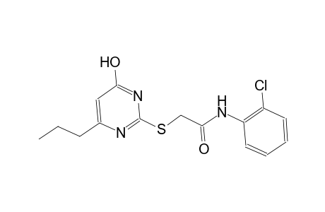 N-(2-chlorophenyl)-2-[(4-hydroxy-6-propyl-2-pyrimidinyl)sulfanyl]acetamide