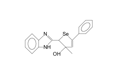 5-(2-Benzimidazolyl)-4-hydroxy-4-methyl-2-phenyl-4,5-dihydro-selenophene