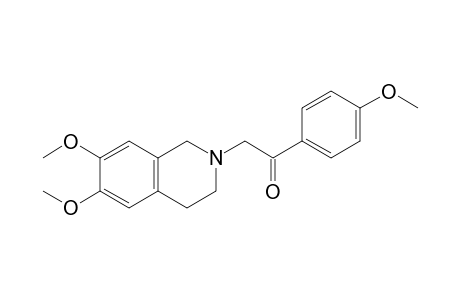 2-(6,7-dimethoxy-3,4-dihydro-1H-isoquinolin-2-yl)-1-(4-methoxyphenyl)ethanone