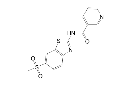 N-[6-(methylsulfonyl)-1,3-benzothiazol-2-yl]nicotinamide