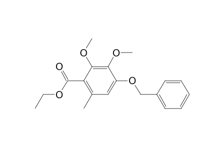 Benzoic acid, 2,3-dimethoxy-6-methyl-4-(phenylmethoxy)-, ethyl ester