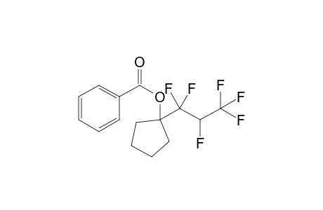 1-(1,1,2,3,3,3-Hexafluoropropyl)cyclopentyl benzoate