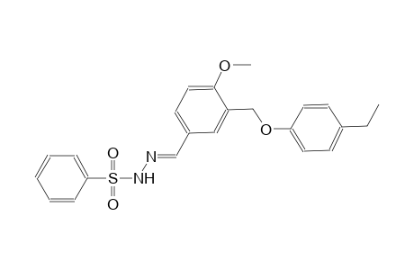 N'-((E)-{3-[(4-ethylphenoxy)methyl]-4-methoxyphenyl}methylidene)benzenesulfonohydrazide