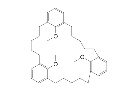 Tetracyclo[25.3.1.17,11.117,21]tritriaconta-1(31),7,9,11(33),17,19,21(32),27,29-nonaene, 31,32,33-trimethoxy-