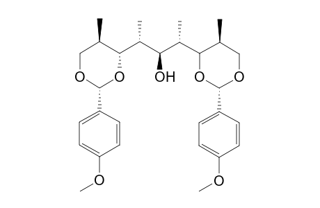 (2S,4S,5R,6R,7R,8R)-1,3(S) :7,9(R)-Bis(p-methoxyphenylidenedioxy)-2,4,6,8-tetramethylnonan-5-ol