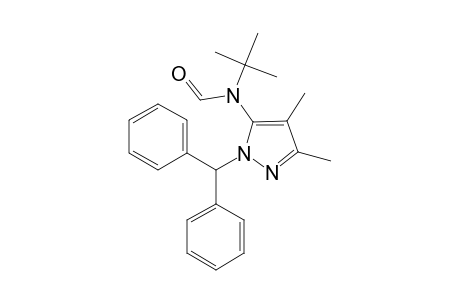 N-tert-butyl-N-[2-[di(phenyl)methyl]-4,5-dimethylpyrazol-3-yl]formamide