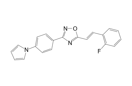 1,2,4-Oxadiazole, 5-[2-(2-fluorophenyl)ethenyl]-3-[4-(1H-pyrrol-1-yl)phenyl]-
