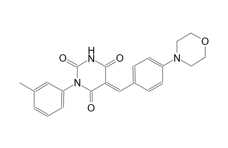(5E)-1-(3-methylphenyl)-5-[4-(4-morpholinyl)benzylidene]-2,4,6(1H,3H,5H)-pyrimidinetrione