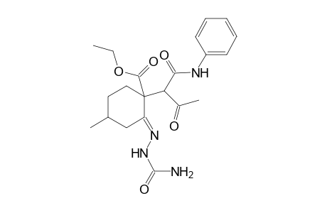 Ethyl 2-[2'-(aminocarbonyl)hydrazono]-[1''-(anilinocarbonyl)-2''-(oxopropyl)]-4-methylcyclohexane-1-carboxylate
