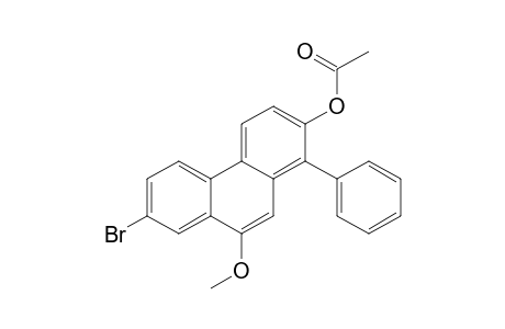 2-Bromo-7-acetoxy-8-phenyl-10-methoxy-phenanthrene