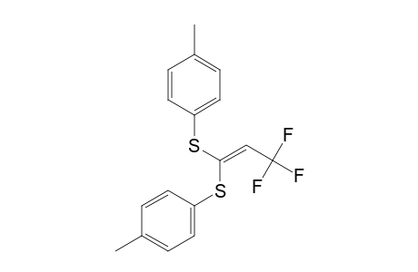 4-(3,3,3-trifluoro-1-1-(p-tolylthio)prop-1-en-ylthio)-1-methylbenzene