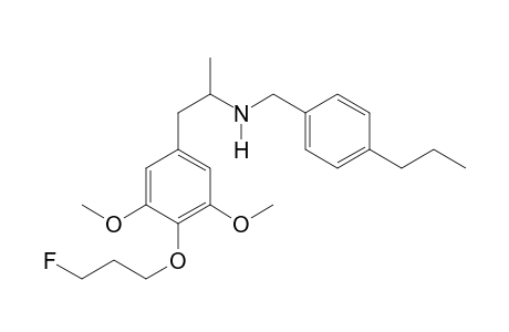 N-(4-Propylbenzyl)-1-[4-(3-fluoropropoxy)-3,5-dimethoxyphenyl]propan-2-amine