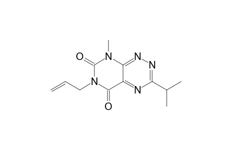 Pyrimido[5,4-e]-1,2,4-triazine-5,7(6H,8H)-dione,8-methyl-3-(1-methylethyl)-6-(2-propenyl)-