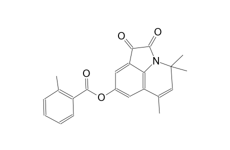4,4,6-trimethyl-1,2-dioxo-1,2-dihydro-4H-pyrrolo[3,2,1-ij]quinolin-8-yl 2-methylbenzoate