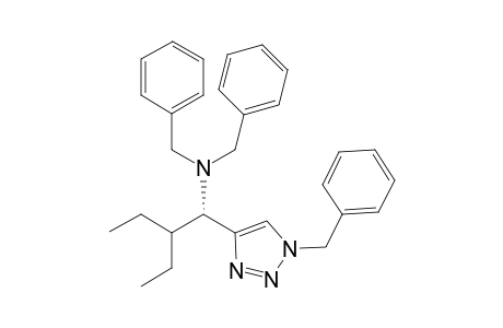 (1S)-2-ethyl-N,N-bis(phenylmethyl)-1-[1-(phenylmethyl)-1,2,3-triazol-4-yl]butan-1-amine