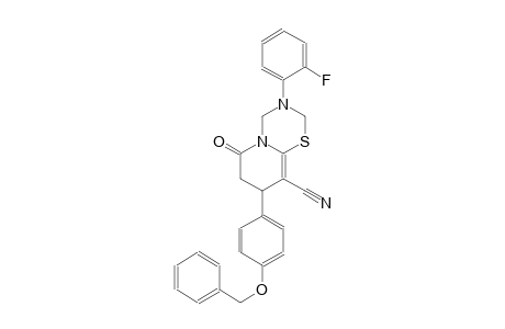 2H,6H-pyrido[2,1-b][1,3,5]thiadiazine-9-carbonitrile, 3-(2-fluorophenyl)-3,4,7,8-tetrahydro-6-oxo-8-[4-(phenylmethoxy)phenyl]-