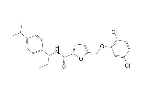 5-[(2,5-dichlorophenoxy)methyl]-N-[1-(4-isopropylphenyl)propyl]-2-furamide