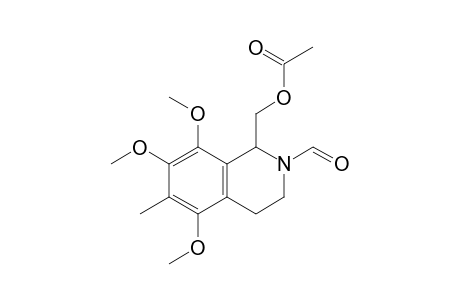 (N-Formyl-5,7,8-trimethoxy-6-methyl-1,2,3,4-tetrahydro-1-isoquinolyl)methyl acetate