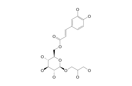 1-O-BETA-D-(6'-CAFFEOYL)-GLUCOPYRANOSYL-GLYCEROL