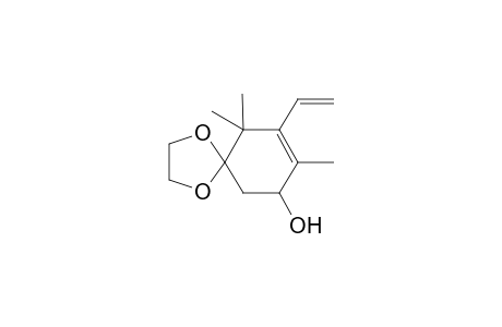 5-Ethenyl-5,5-(ethylenedioxy)-2,4,4-trimethyl-2-cyclohexenol