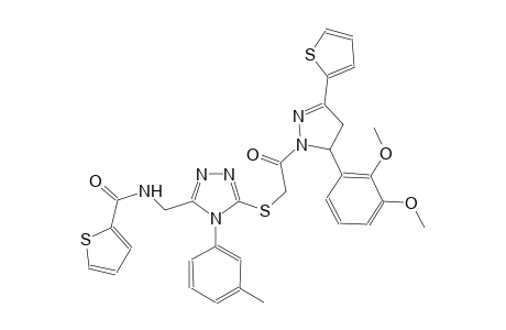 2-thiophenecarboxamide, N-[[5-[[2-[5-(2,3-dimethoxyphenyl)-4,5-dihydro-3-(2-thienyl)-1H-pyrazol-1-yl]-2-oxoethyl]thio]-4-(3-methylphenyl)-4H-1,2,4-triazol-3-yl]methyl]-