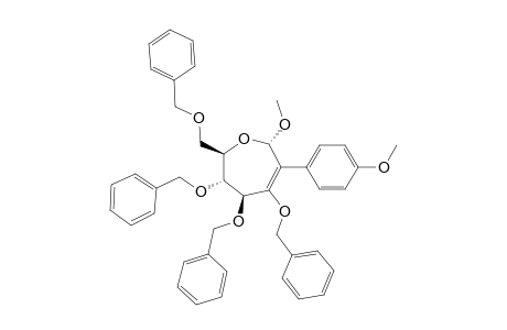 METHYL-2-DEOXY-2-C-(PARA-METHOXYPHENYL)-3,4,5,7-TETRA-O-BENZYL-ALPHA-D-ARABINO-HEPT-2-ENO-SEPTANOSIDE