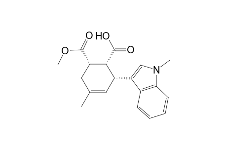 4-Cyclohexene-1,2-dicarboxylic acid, 5-methyl-3-(1-methyl-1H-indol-3-yl)-, 1-methyl ester, (1.alpha.,2.alpha.,3.alpha.)-(.+-.)-