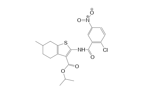 isopropyl 2-[(2-chloro-5-nitrobenzoyl)amino]-6-methyl-4,5,6,7-tetrahydro-1-benzothiophene-3-carboxylate