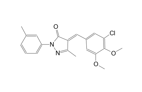 (4E)-4-(3-chloro-4,5-dimethoxybenzylidene)-5-methyl-2-(3-methylphenyl)-2,4-dihydro-3H-pyrazol-3-one