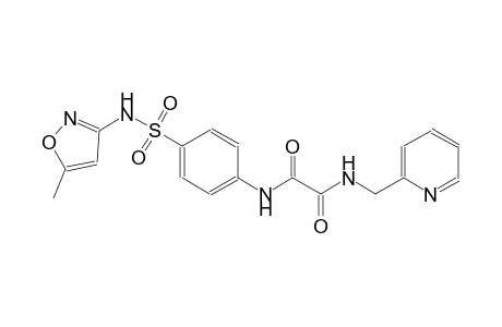 ethanediamide, N~1~-[4-[[(5-methyl-3-isoxazolyl)amino]sulfonyl]phenyl]-N~2~-(2-pyridinylmethyl)-