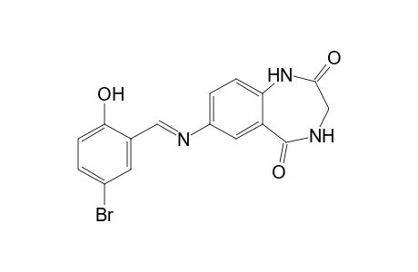 7-[(5-bromosalicylidene)amino]-3,4-dihydro-1H-1,4-benzodiazepine-2,5-dione