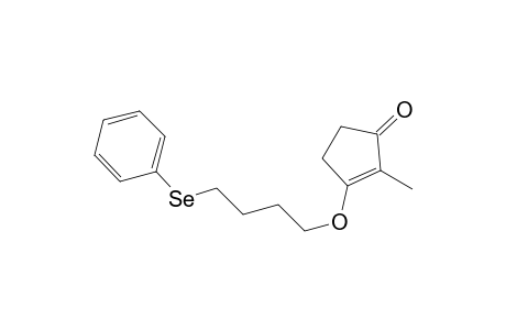 2-Cyclopenten-1-one, 2-methyl-3-[4-(phenylseleno)butoxy]-