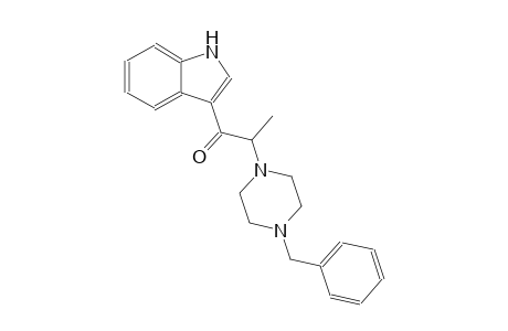 2-(4-benzyl-1-piperazinyl)-1-(1H-indol-3-yl)-1-propanone