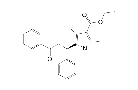 RAC-ETHYL-2,4-DIMETHYL-5-(3'-OXO-1',3'-DIPHENYLPROPYL)-1H-PYRROLE-3-CARBOXYLATE
