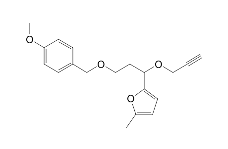 2-{3-[(4-Methoxybenzyl)oxy]-1-(prop-2-yn-1-yloxy)propyl}-5-methylfuran