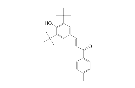 3-(3,5-Di-tertbutyl-4-hydroxyphenyl)-1-(4-methylphenyl)-2-propen-1-one