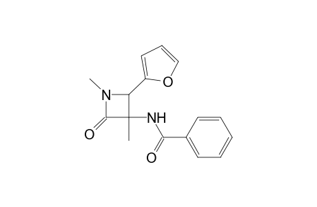 N-[2-(2-furanyl)-1,3-dimethyl-4-oxo-3-azetidinyl]benzamide
