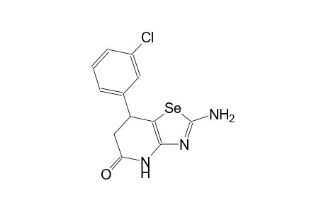 selenazolo[4,5-b]pyridin-5(4H)-one, 2-amino-7-(3-chlorophenyl)-6,7-dihydro-