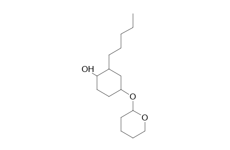 2-Pentyl-4-(tetrahydro-pyran-2-yloxy)-cyclohexanol