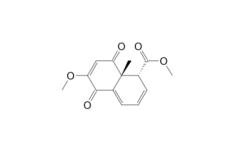 1-Naphthalenecarboxylic acid, 1,5,8,8a-tetrahydro-6-methoxy-8a-methyl-5,8-dioxo-, methyl ester, trans-