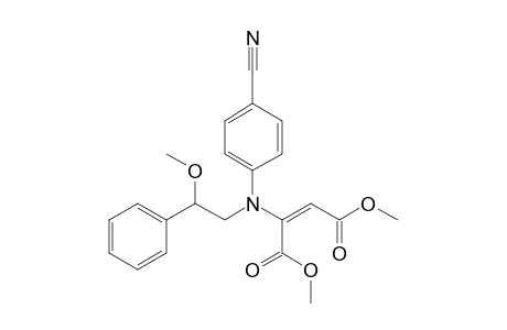 Dimethyl 2-[(p-cyanophenyl)(2'-methoxy-2'-phenylethyl)amino]meleate