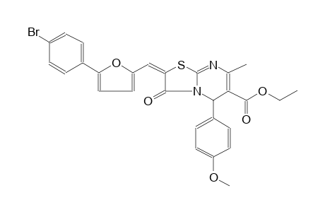 5H-thiazolo[3,2-a]pyrimidine-6-carboxylic acid, 2-[[5-(4-bromophenyl)-2-furanyl]methylene]-2,3-dihydro-5-(4-methoxyphenyl)-7-methyl-3-oxo-, ethyl
