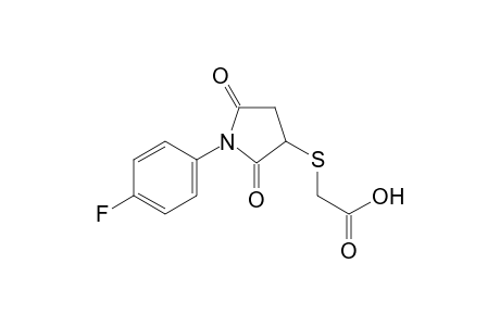2-[1-(4-fluorophenyl)-2,5-bis(oxidanylidene)pyrrolidin-3-yl]sulfanylethanoic acid