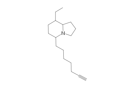 8-Ethyl-5-(6'-heptyn-1'-yl)-indolizidine