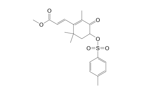 2-Propenoic acid, 3-[2,6,6-trimethyl-4-[[(4-methylphenyl)sulfonyl]oxy]-3-oxo-1-cyclohex en-1-yl]-, methyl ester, (E)-