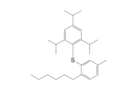 2-((2-Hexyl-5-methylphenyl)sulfanyl)-1,3,5-triisopropylbenzene