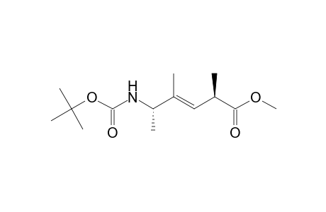 Methyl (3E,2R,5S)-5-[(1,1-Dimethylethoxy)methanamido]-2,4-dimethyl-3-hexenoate