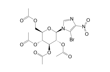 1H-Imidazole, 5-bromo-4-nitro-1-(2,3,4,6-tetra-O-acetyl-.beta.-D-glucopyranosyl)-