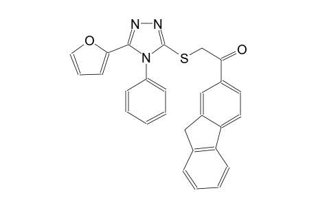 ethanone, 1-(9H-fluoren-2-yl)-2-[[5-(2-furanyl)-4-phenyl-4H-1,2,4-triazol-3-yl]thio]-