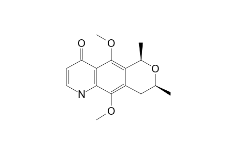 cis-3,4,9-Trihydro-5,10-dimethoxy-1,3-dimethyl-9-azanaphtho[2,3-c]pyran-6-one